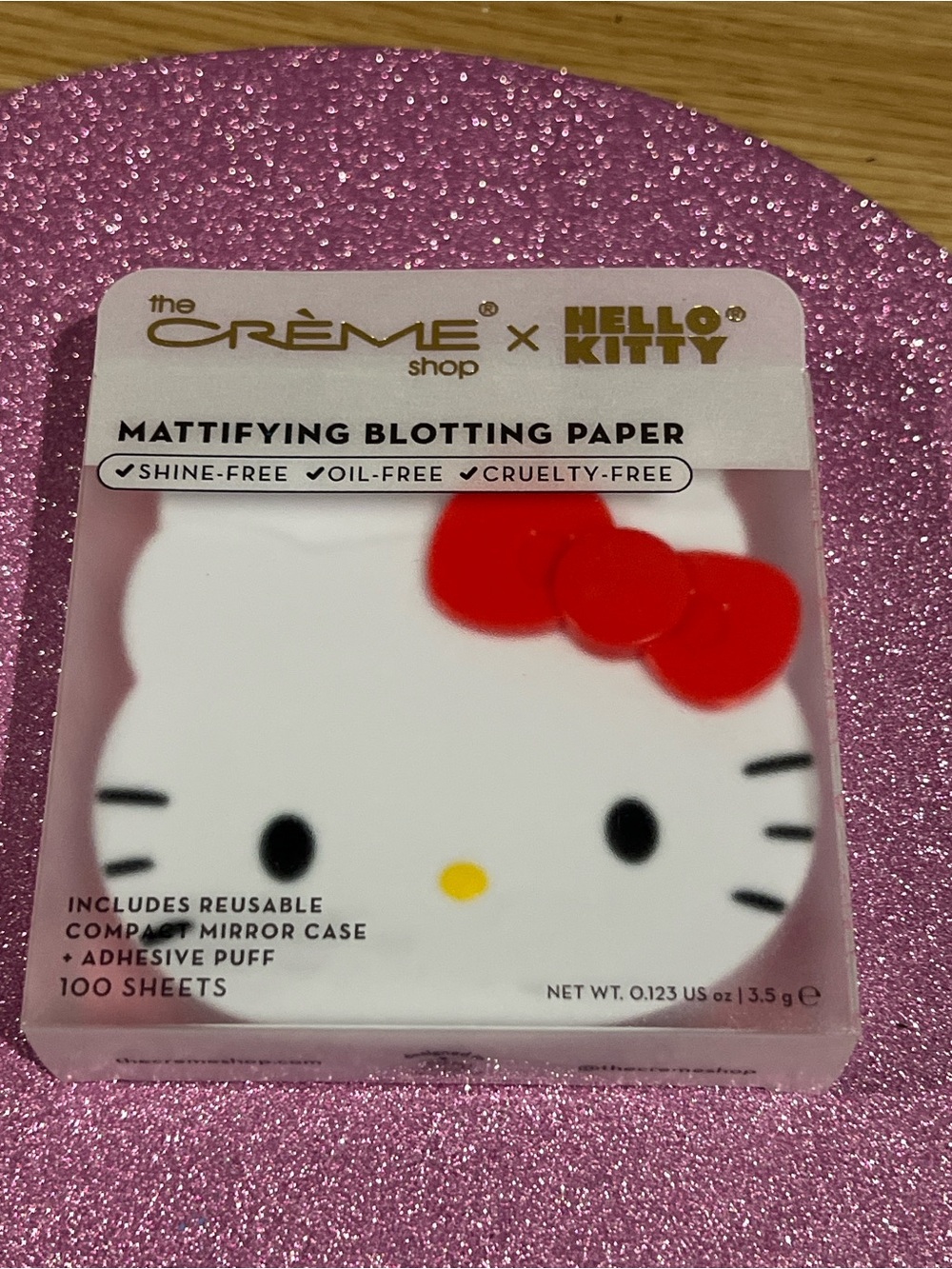 Hello Kitty White & Red Mattifying Blotting Paper Compact